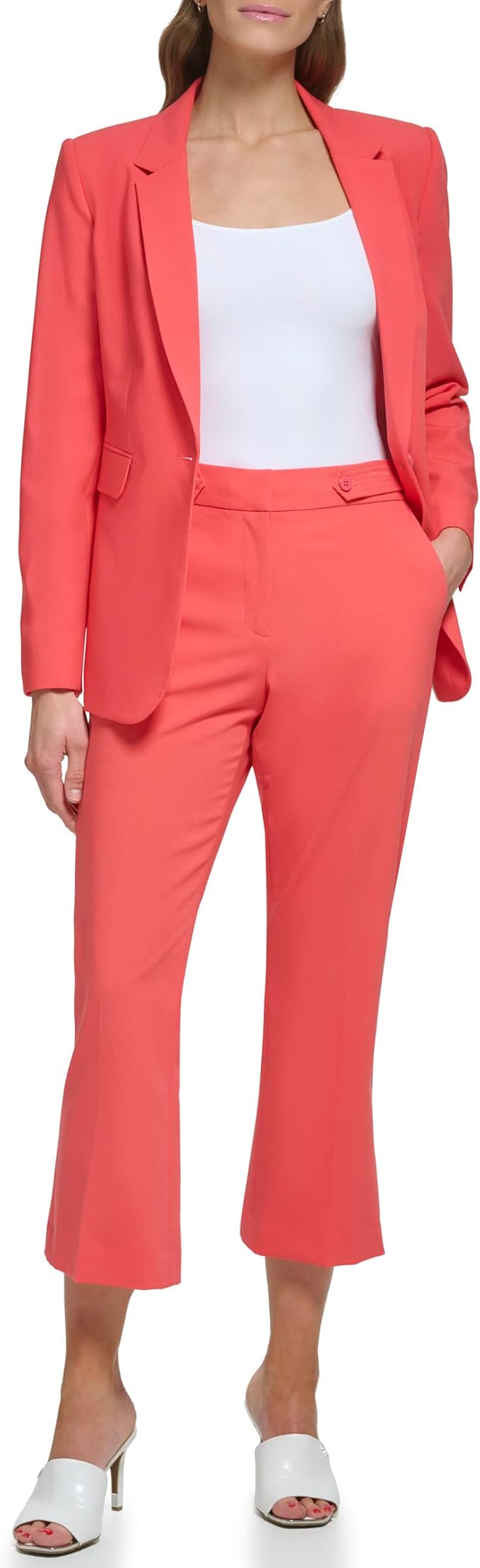 DKNY Women's Business Casual Essex Pants, Cayenne, 2 at
